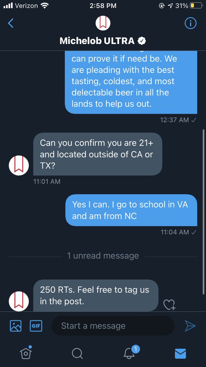 p_lancaster123's tweet photo. Please help my friends and I reach 250 rts for a care package. @MichelobULTRA https://t.co/OTyERdyrA2