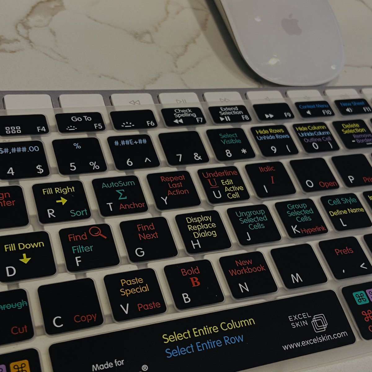 KBCovers's tweet photo. We make working at home so much easier. Excel and KBCovers work together to make your life easier.⌨️ 
.
#KeyboardShortcuts #MacOSXShortcuts #ExcelShortcuts #KeyboardKeys #KeyboardCover https://t.co/fwdQpsxMcV