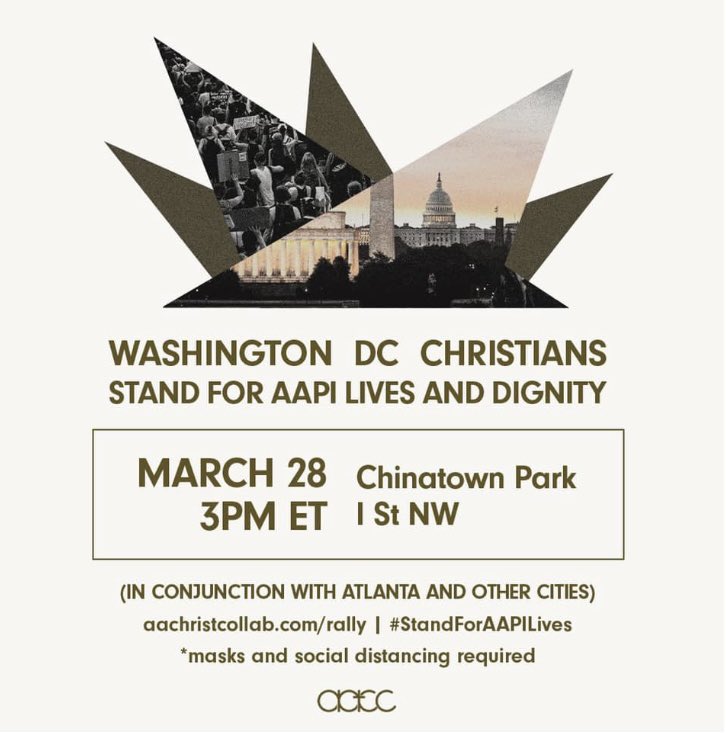 JennyYang318's tweet photo. Friends can you please join us to rally and #StandforAAPILives this Sunday? @aachristcollab has more info on all locations + times   #StopAsianHate #StopAAPIHate 
https://t.co/pN0qpSwQxz https://t.co/6EO23YIFuh