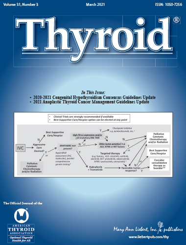 thyroidjournal's tweet photo. The March issue of @ThyroidJournal is now available online!
https://t.co/IXxr5W7xwh
#AmericanThyroidAssociation #ATAThyroid2020 #ThyroidJournal #endotwitter #medtwitter https://t.co/Ru3wEkWJX5