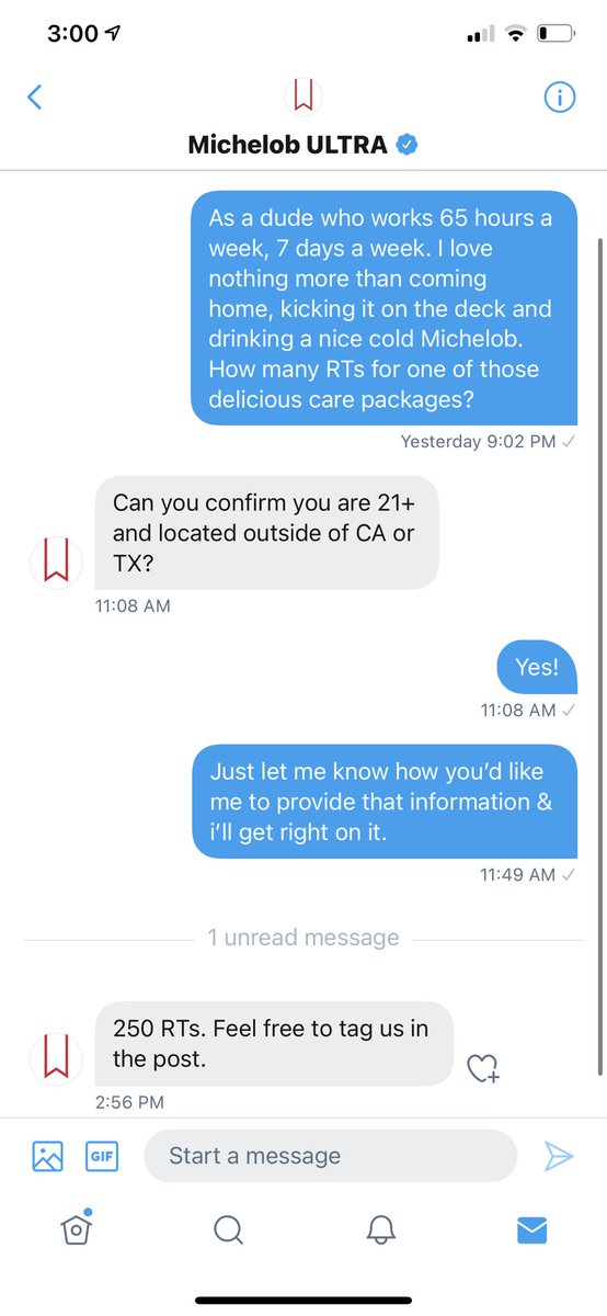 TylerJarrell4's tweet photo. y’all. these guys over @MichelobULTRA don’t play around. let’s get me this care package! https://t.co/FbJDMCrFMW