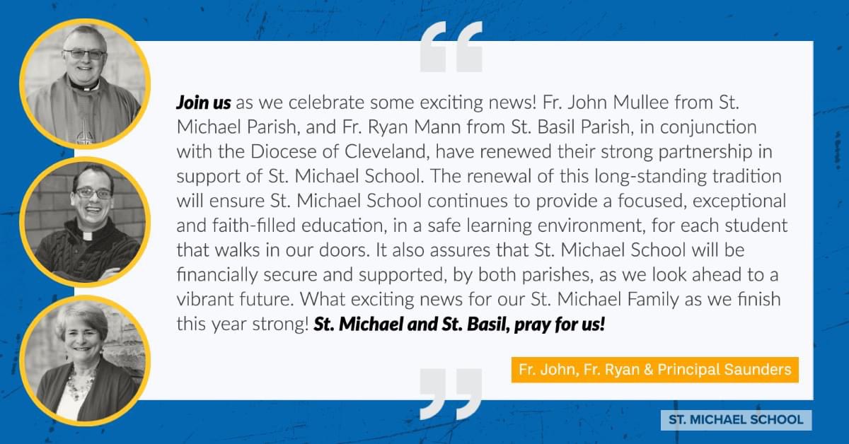 This is some pretty exciting news that we didn't think we should wait to share:) #smspride #blueangels #weloveagoodpartnership #stmichaelprayforus #stbasilprayforus