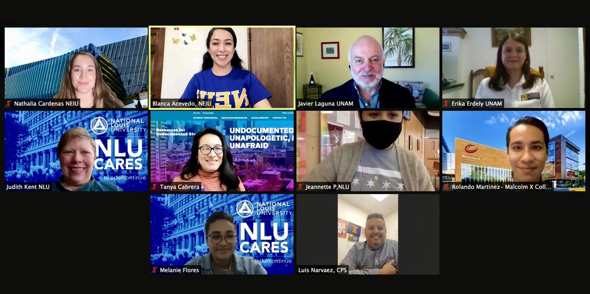 UniRoundtable's tweet photo. Just concluded our monthly meeting- this month we had Dr. Lagunas &amp; Dra. Erdely join us from @UNAMChicago

We have our first writing workshop this Tuesday for those students interested in the Fiesta Del Sol Scholarship- we will walk students through the app &amp; essay! Please share! https://t.co/nxratHPrnl