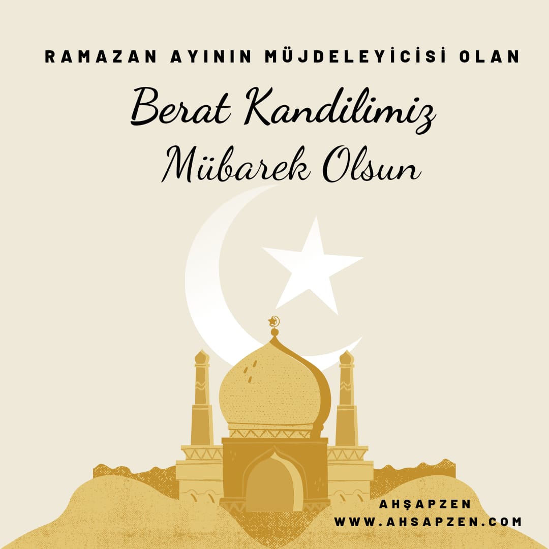 ahsapzen's tweet photo. #Ramazan ayının müjdeleyicisi olan #BeratKandili miz  #mübarek olsun. https://t.co/USqACJ5UlJ