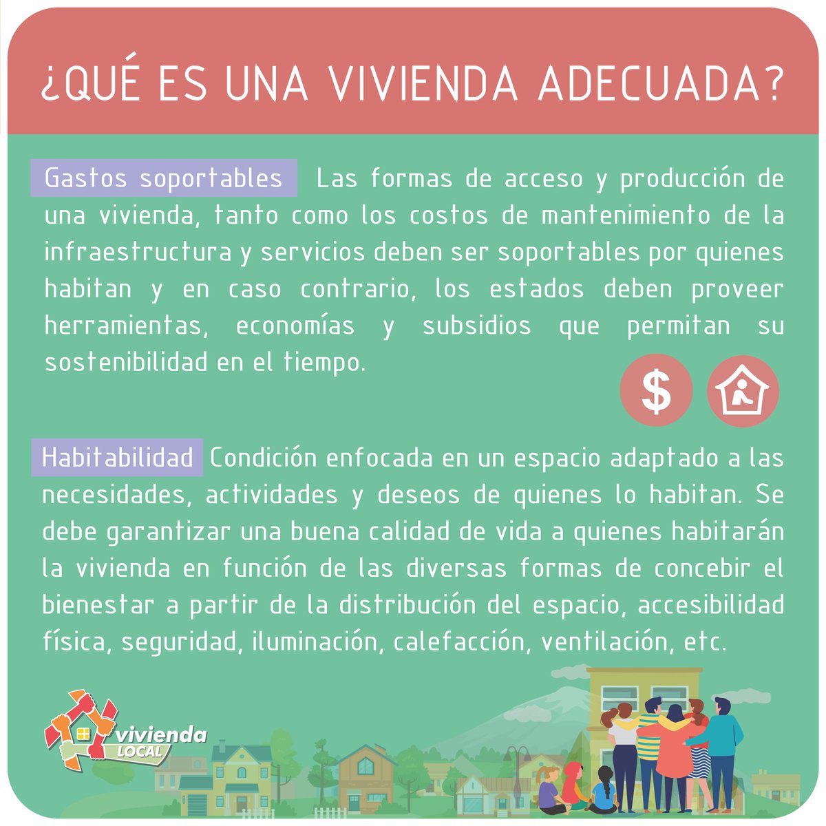 ViviendaLocal's tweet photo. Vivienda Adecuada, ¿qué significa? 🏠

Creamos contenido en torno al análisis de ciertos conceptos sobre la producción social del hábitat💪

Mira la publicación completa ingresando al Ig o Fb de Vivienda Local👀

#viviendaadecuada  #derechoalavivienda #autoconstruccion https://t.co/rKEzOyqTX0