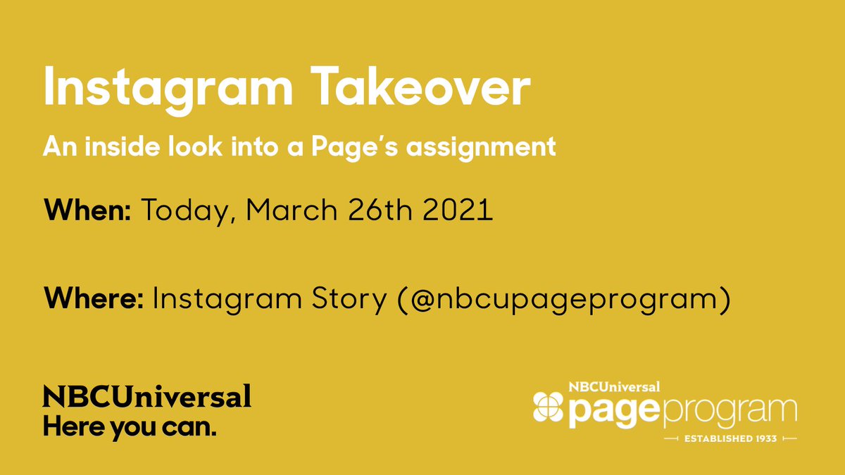 NBCU Page Program tweet media