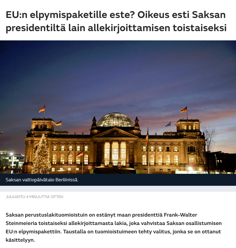 DEuutiset's tweet image. Maikkari kopioi uutiseni 🙂
mtvuutiset.fi/artikkeli/eu-n…
#perjantai 🍻 #elpymisväline #elvytysrahasto #elvytyspaketti #velkaunioni 🇪🇺