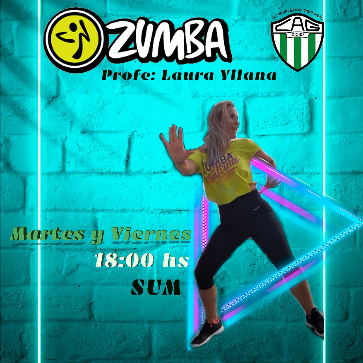 🇳🇬🇳🇬🇳🇬 #ZUMBA 🇳🇬🇳🇬🇳🇬
🎼🎼🎼🎼
Porque siempre hay que esperar al lunes para arrancar???... animate y prendete hoy a las 18.00. Veni a pasarla bien y a mover el cuerpo
Sumate con la Profe Laura Yllana en el SUM!!!
#unclubconhistoria
#miclubmicasa
#unclubparatodos
#GerminalEsRawson