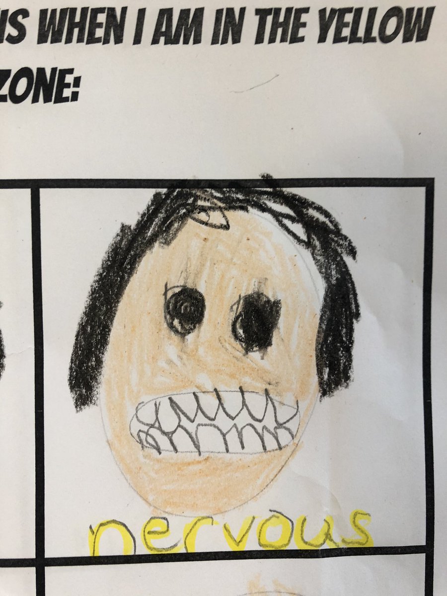 HeatherKearns6's tweet photo. Love these facial expressions for these emotions in the @ZonesOfReg! Kindergarten students are so smart @BurrowsHallJPS they know how they look ๐ @P_Acosta_TDSB #EmotionalIntelligence #howdoifeel https://t.co/4yVAhTygZa