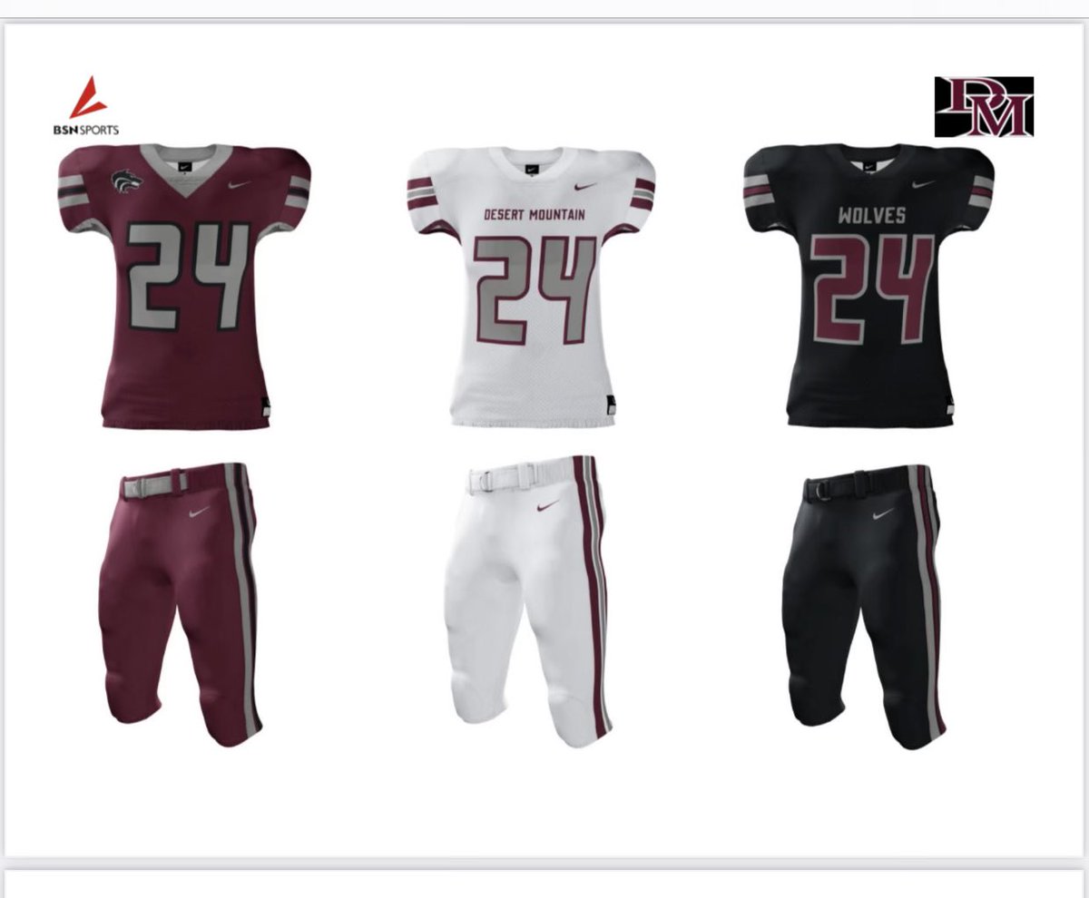 bsn football uniforms