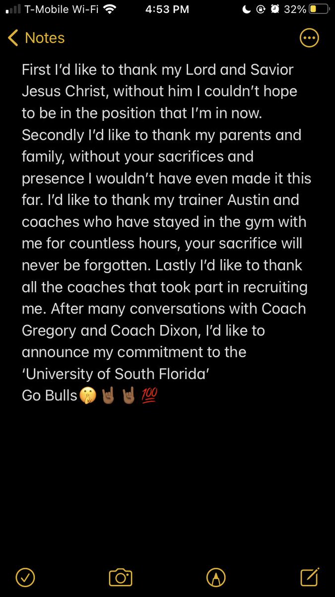 DarenPJr's tweet photo. #Committed Go Bulls!!!!🤘🏾🤘🏾💯 https://t.co/kwdpfH3tUF