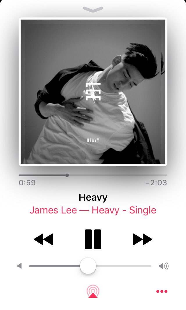official_wgg's tweet photo. Have you listened to Heavy yet? This admin has it on repeat 🎵 #jameslee #jamesjhl #newmusic #heavy #nowplaying https://t.co/1Hjyojj4zu