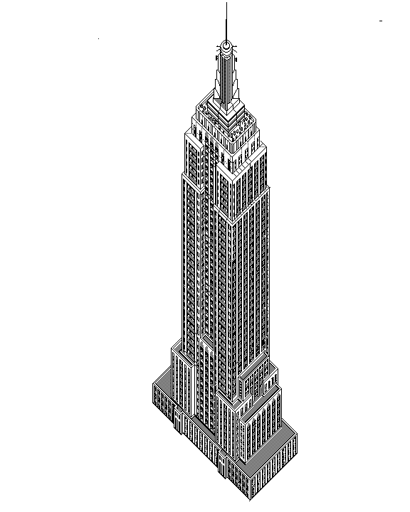 Newton Sketch Empire State Building  Foundation