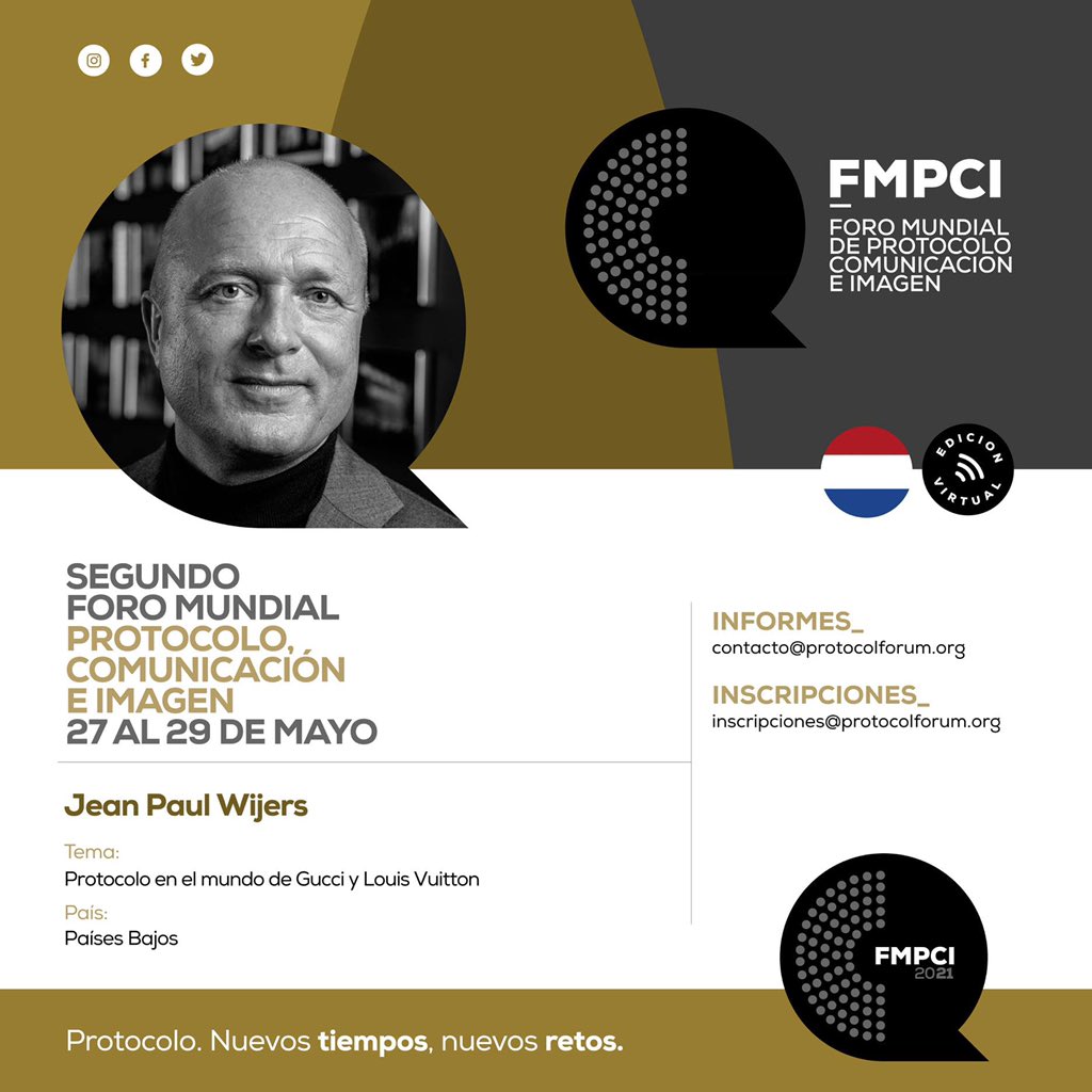 Protocolbureau's tweet photo. We are looking forward to the next @protocolforum20 - both our Executive Directors will speak. An honour! @isrmthehague #worldprotocolforum #fmpci #omp #wpo #protocolo https://t.co/oS8L7RYMZJ