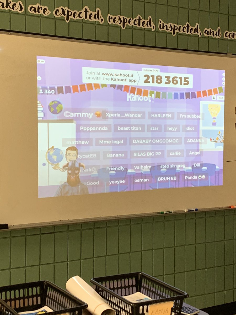 mrabetria's tweet photo. Thanks @GPearceWSD for making these @GetKahoot quizzes for MB students this Friday afternoon!!! https://t.co/ukZNTw9r5B