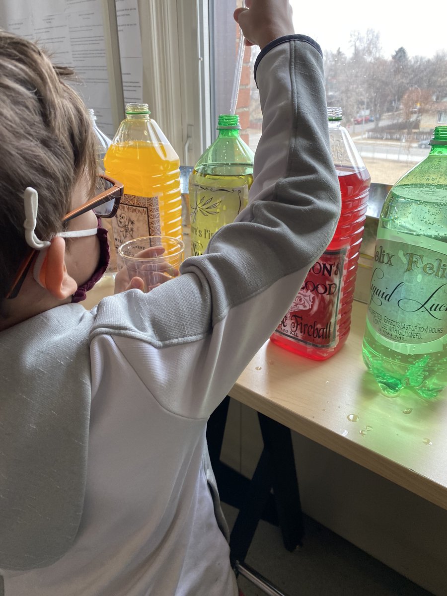 Norwood_EPSB's tweet photo. There is some potion brewing going on in our #HarryPotterCelebration today! #FunFriendly4s #FavouriteReadAloud #EPSB https://t.co/kWIJy3gfld