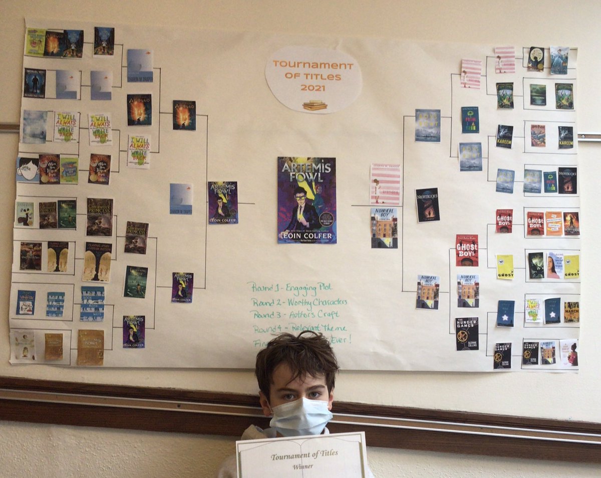 twalkerD36's tweet photo. 2021 Tournament of Titles is complete. This year’s champion is Artemis Fowl. #we36 #tcrwp https://t.co/EgCAyFLkeA