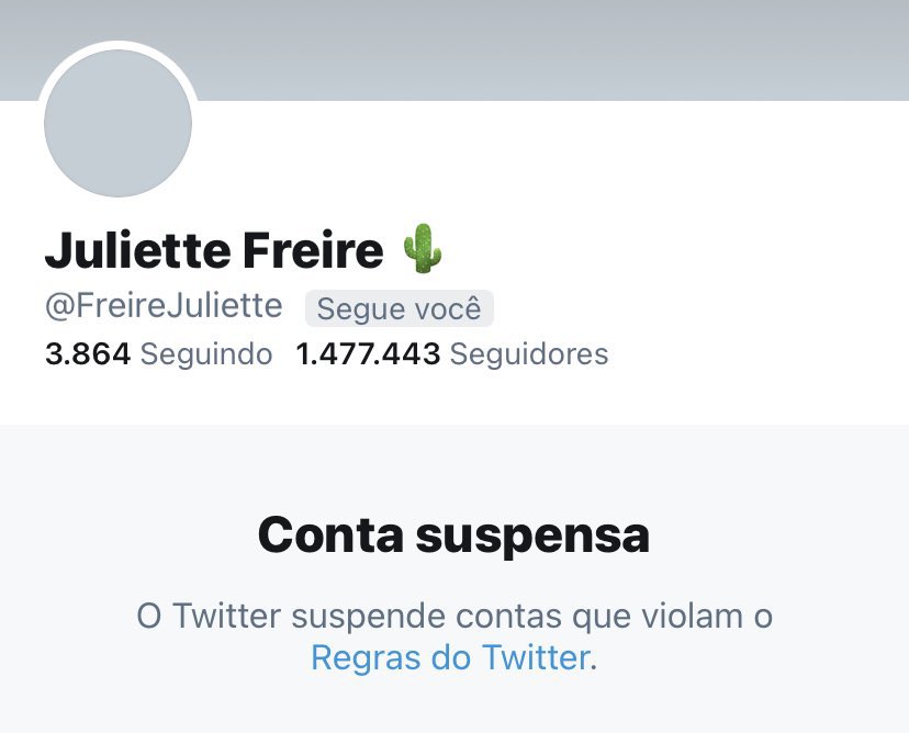 caroIiser's tweet photo. derrubaram de novo a conta da juliette, a gente precisa focar na votação pq eles estão fazendo de tudo pra atrapalhar. https://t.co/HMkn0vMN0N