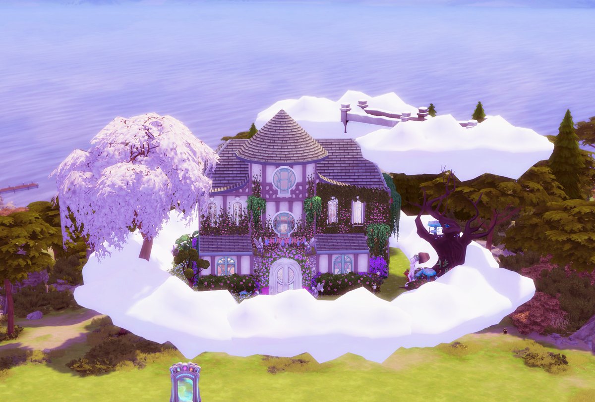abalamo_'s tweet image. Finally finished my fairy cottage in the clouds! This was made for my fairy shell challenge and is up on the gallery under my name abalamo ✨

#TheSims4 #Showmeyourbuilds @TheSims @SimsCreatorsCom