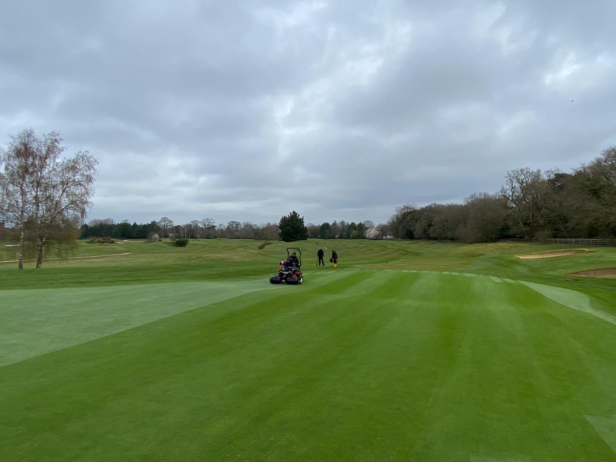 SMGCgreens's tweet photo. So much going on @sandmartinsgc
More bunker project progress, machine demos, turfing and much much more.
All in on Sunday for the final push before we welcome back the members on Monday. We can't wait. #greenkeeping #GolfIsCalling #golfreturns https://t.co/xyzPFJUXXY