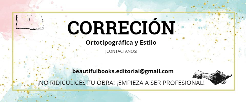 ¿TU LIBRO NO SE VENDE? ¡CORRÍGELO YA! ¡Sé profesional! ¿Si tú no inviertes en tu libro, por qué iba alguien a comprártelo? ¡CONTÁCTANOS!
beautifulbooks.editorial@gmail.com
#libro #escritor #escritores #LibrosRecomendados #escritora #novela #relato #poesía