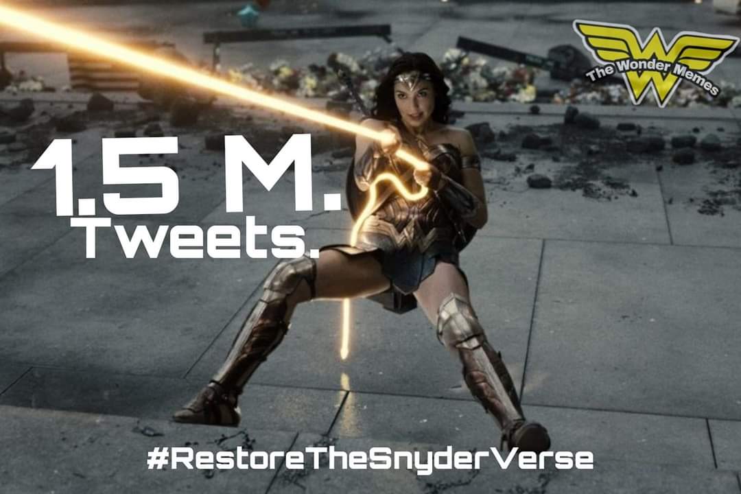 RubsRamone's tweet photo. RÉCORD 😱‼️
Ayer hicimos historia todos juntos y logramos el record de tweets más grande en la historia de algo relacionado a Hollywood!.
Este sábado alzaremos la voz una vez más así que preparense! La guerra continúa.

Esto no se ha terminado 
#RestoreTheSnyderVerse https://t.co/lDKZRegRpX