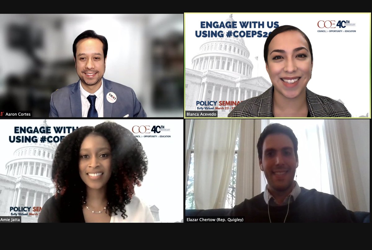 blanca__19's tweet photo. Busy week advocating for #FirstGen students during COE’s 40th Policy Seminar serving as the Policy Co-chair for @Illinois_TRIO! Met with rep @ChuyForCongress &amp; @RepMikeQuigley office. 

The work doesn’t stop here #TRIOworks 

@COEPS21 @COETalk @Illinois_TRIO https://t.co/11pZhzbH5N