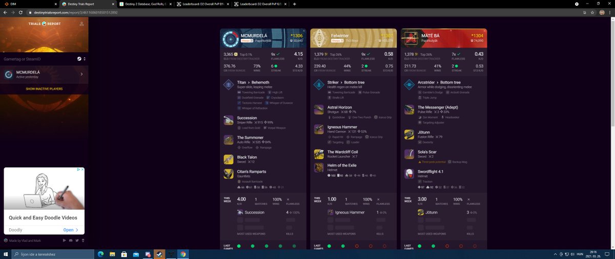 SnailXIV's tweet photo. @A_dmg04 https://t.co/Nd6EETMA1c please dmg, known hungarian cheaters, he is carrying his clanmates to flawless since the beginning of D2. https://t.co/dm7dqZjiXB