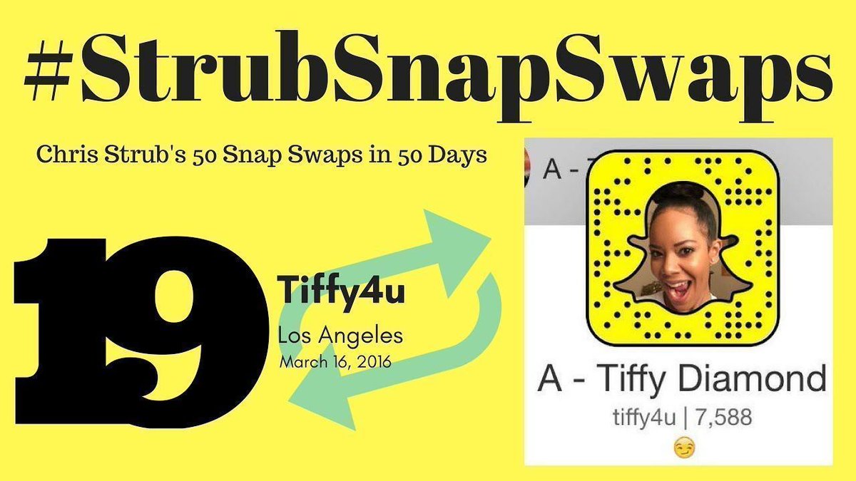 StrubSnapSwaps's tweet photo. One of the realest gals in #LosAngeles @Tiffy4u takes over @chrisstrub’s #Snapchat on Day 19 of #StrubSnapSwaps: https://t.co/rKGXrUkYv7 https://t.co/eHBwnXyCKU