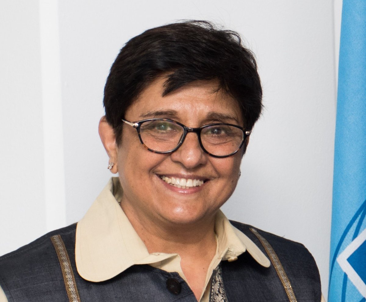NYPDTransport's tweet photo. Today we honor Kiran Bedi as the first woman to join the Indian Police Service. Not just a national sensation, Bedi also went on to achieve international acclaim, when she was appointed as a Police Advisor to the Secretary-General of the UN in 2003. #WomensHistoryMonth https://t.co/9AizdCgZ9C