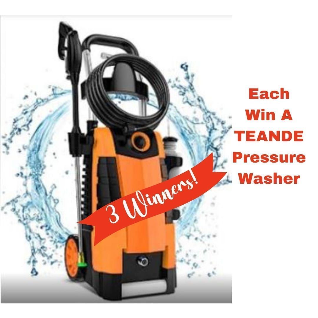 celebratehavfun's tweet photo. Enter to #win ONE of THREE #TEANDE #PRESSUREWASHERS ($540 TRV) ~ #giveaway ends 4/5/21 #winbig https://t.co/9kS8CrVDfZ https://t.co/D7aCwEivPG