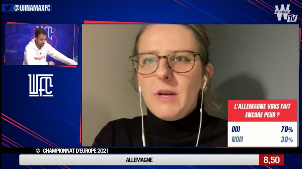 TBonnavent's tweet photo. Excellente @sophie_serbini dans le Winamax FC sur l'état de la Mannschaft à quelques mois de l'Euro 👍🙏 https://t.co/JS1gdHN5Mq