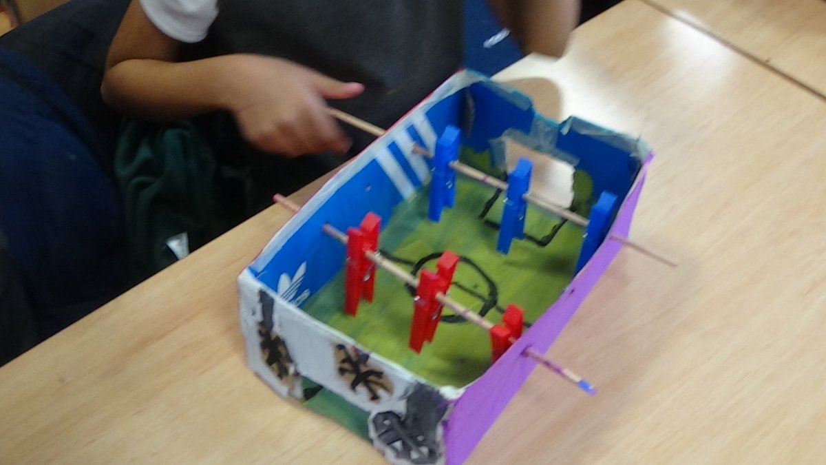 Year4_WLPS's tweet photo. The table top football tournament was great fun! Well done to Evie and her partner for winning the gold trophy 🏆 https://t.co/PztpRoF8Yo