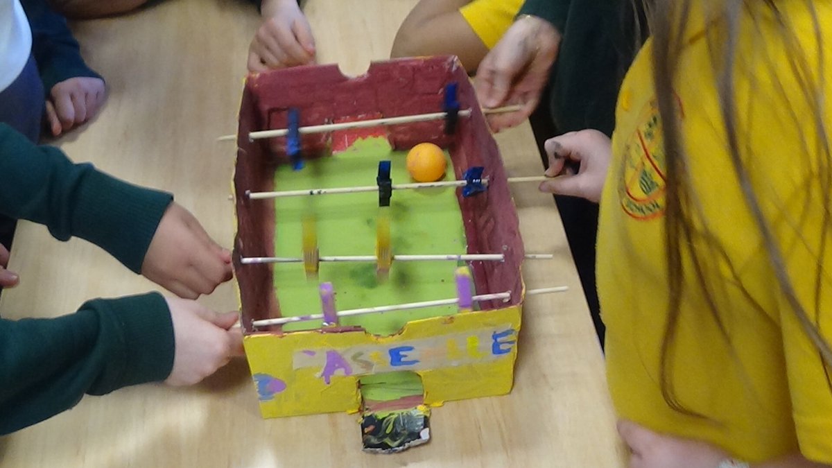 Year4_WLPS's tweet photo. The table top football tournament was great fun! Well done to Evie and her partner for winning the gold trophy 🏆 https://t.co/PztpRoF8Yo