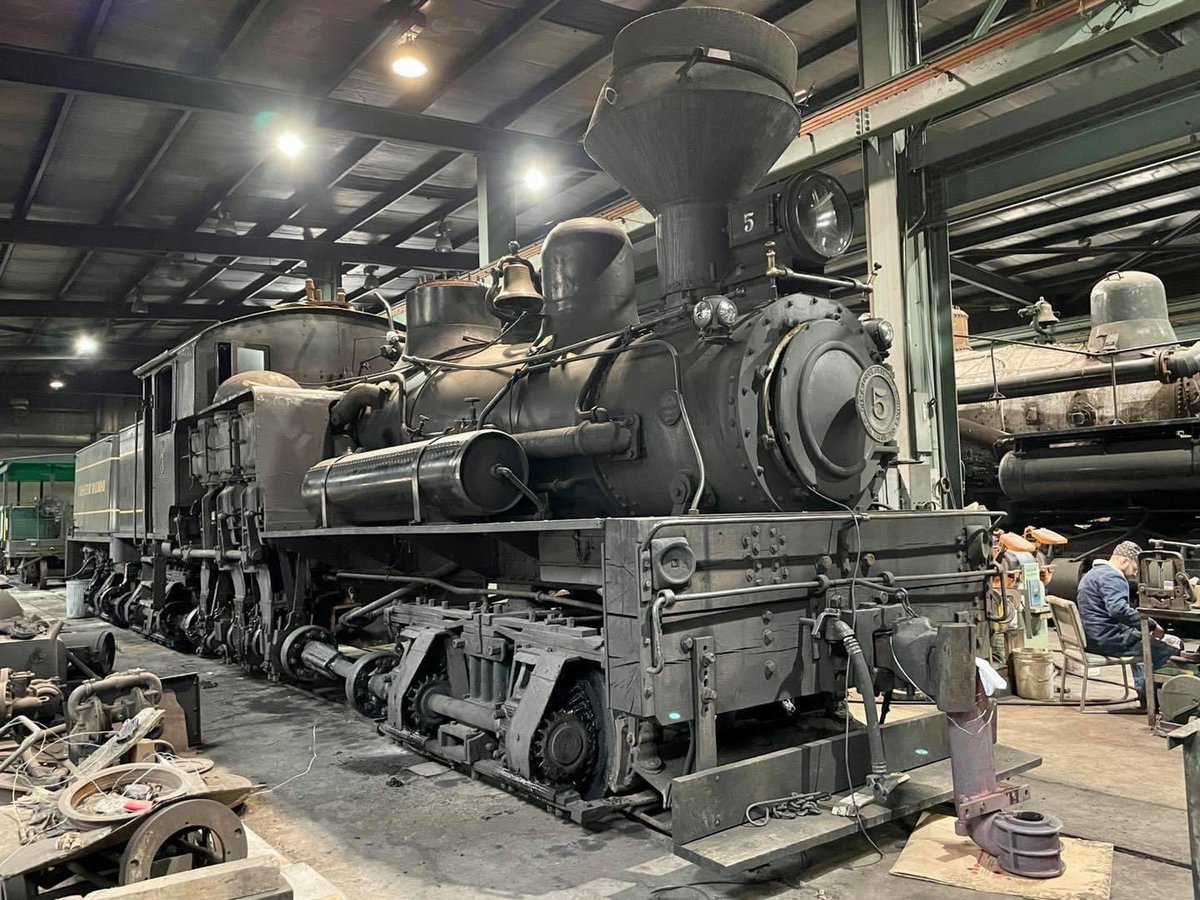 Here is a look at 115 year old Shay No. 5 inside the Cass Shop! Our crew is hard at work preparing the locomotive for the upcoming season.

Train rides begin May 15th!

Reserve your tickets today at casstrain.com!