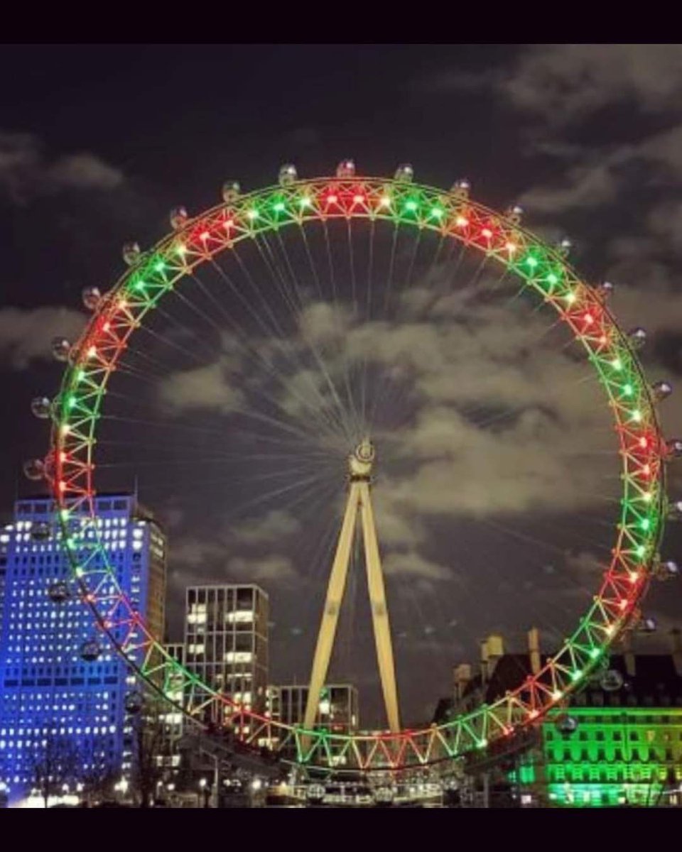 MushfiqMukit's tweet photo. #BBPI Foundation arrange for the lighting up of a London skyline icon in #RedandGreen to celebrate the 50th Anniversary of Bangladesh’s Declaration of Independence #Freedom50 #GoldenJubilee #SonOfAFreedomFighter 🇧🇩🇬🇧
#Happy50Bangladesh 
#GoldenJubileeBangladesh https://t.co/GXmscvDaGE