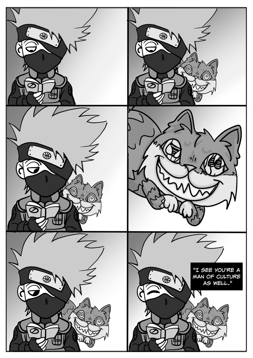 iappreci8urbutt's tweet photo. @HeartsCast Season 2 bit cause Cheshire is highkey a cat of culture.
--
#HeartsAgainstBalance #HeartsCast #HABS2 #Kakashi #CheshireCat #IntersititialAP #IndieRPG #TTRPG #minicomic https://t.co/F1rJYksjTF