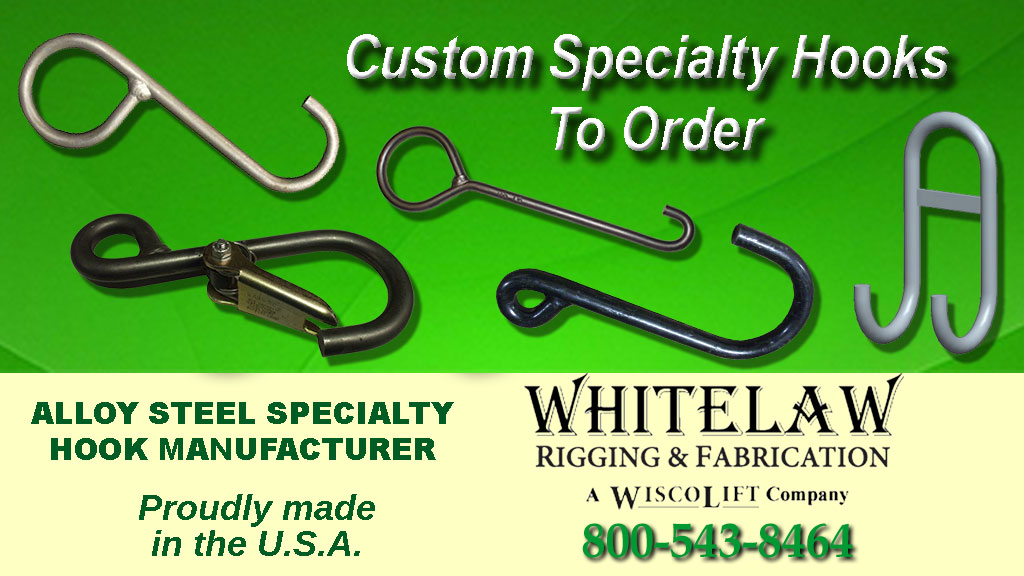 WhitelawRigging's tweet photo. Need Specialty Hooks? We can fabricate all styles of alloy steel hooks for your particular application. For more information, contact our Specialists at 800-543-8464. Proudly manufactured in the U.S.A.! #usamanufacturing #steelhooks #customhooks #liftinghooks #fabricationcompany https://t.co/xuer1KMqrB