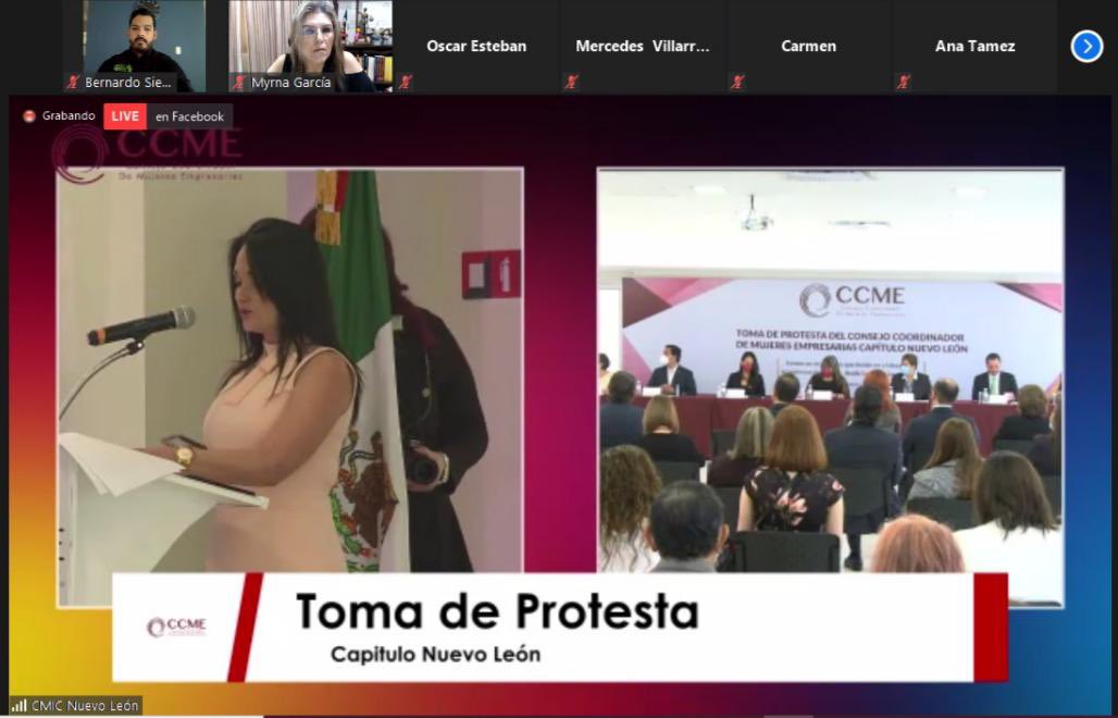 sierrabg's tweet photo. Un honor haber sido invitado a atestiguar la “Toma de Protesta del @CEmpresarias Capítulo #NuevoLeón”. 

Agradezco la invitación de la Presidenta #CCMENL, Araceli W. Ching. Le reitero mi entera disposición y la de la @COTAINL para colaborar a favor de las mujeres de 🇲🇽. https://t.co/n0HM5ZlWva