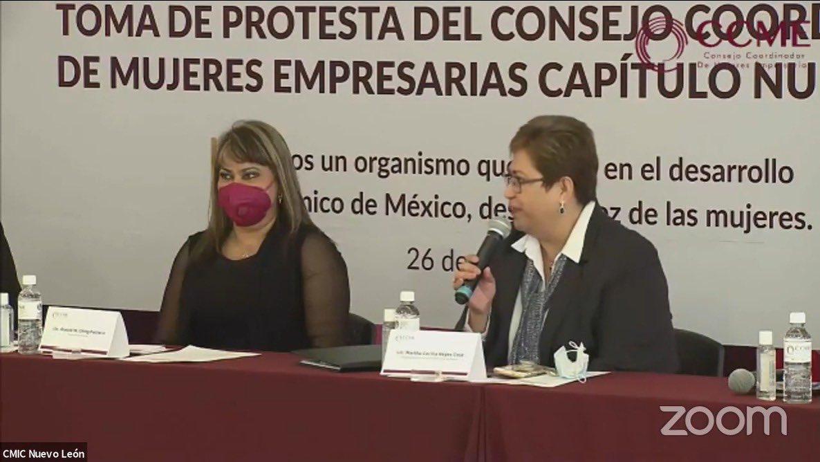 sierrabg's tweet photo. Un honor haber sido invitado a atestiguar la “Toma de Protesta del @CEmpresarias Capítulo #NuevoLeón”. 

Agradezco la invitación de la Presidenta #CCMENL, Araceli W. Ching. Le reitero mi entera disposición y la de la @COTAINL para colaborar a favor de las mujeres de 🇲🇽. https://t.co/n0HM5ZlWva