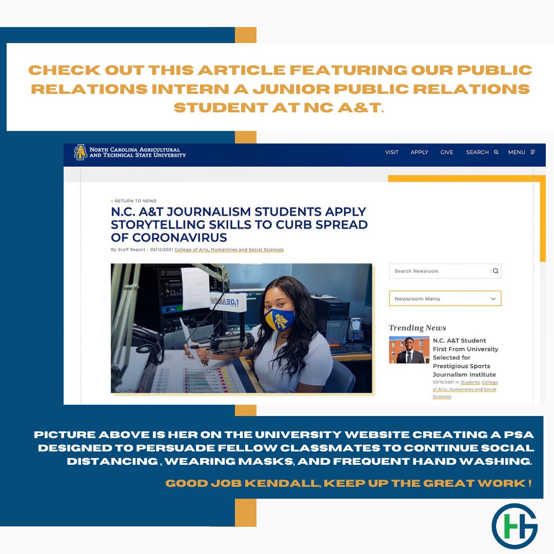 GroupThg's tweet photo. #THG proudly highlights one of our blossoming employees! Check out the article in its entirety at the link below. Keep up the great work Kendall! 👍
•
https://t.co/LSI6IWzbwj
•
•
•
#ncat #ncataggies #aggiepride #ncat22 #diversityequityinclusion #follow #womenshistorymonth https://t.co/PU38btGKxA