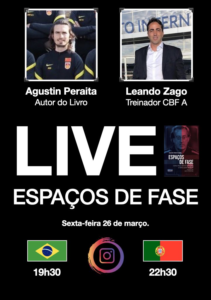 Live de Instagram do lançamento do livro em Português com <a href="/leandrozago/">Leandro Zago</a> . Faltam 2h30. Não Perca 👇🏽