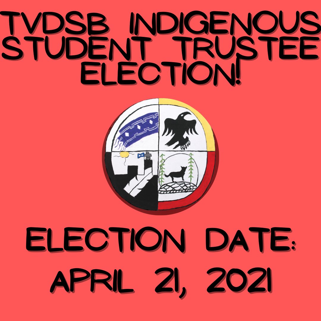 nick_keller16's tweet photo. TVDSB Staff, please encourage Indigenous Students to run for the Indigenous Student Trustee Election on April 21, 2021! @fnmitvdsb @TVDSB https://t.co/O5lKpVCwQR