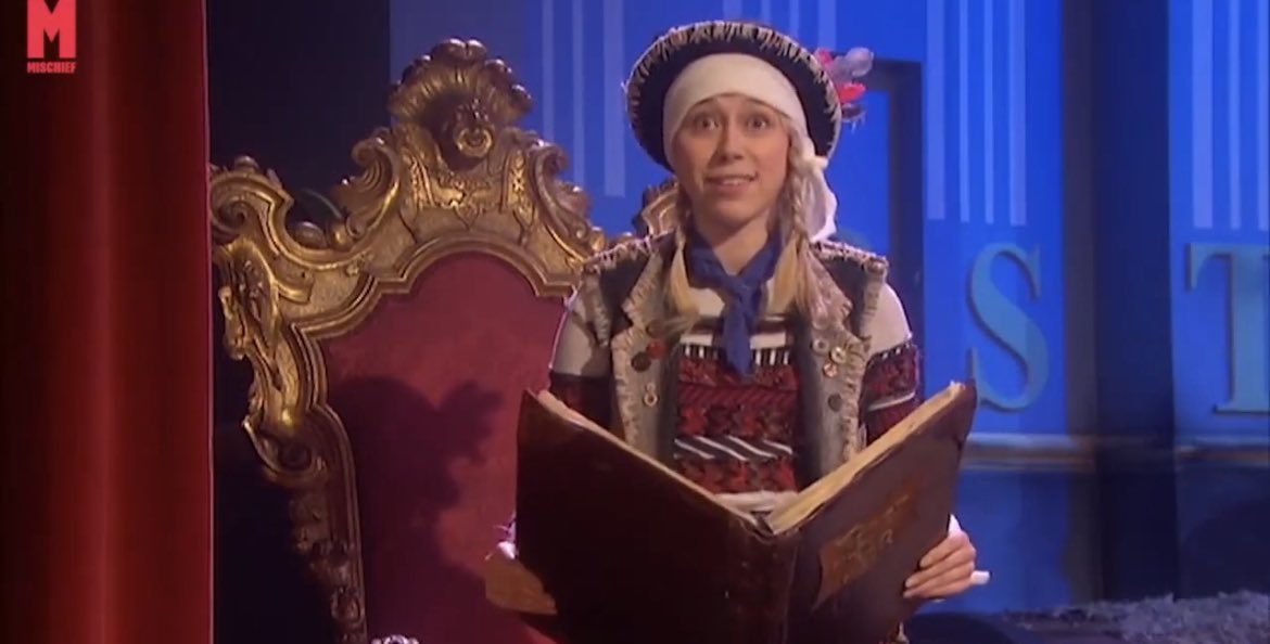 MTlivesinme's tweet photo. Lucy Grove nailing the last line of the Christmas play against all the odds since 2016 @mischiefcomedy #GoesWrongAlong https://t.co/HPf0X34r9i