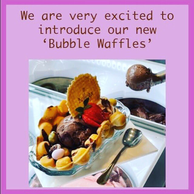Happy Friday! We are very excited to be showcasing our new ‘Bubble Waffles’ from Tuesday 30th March! Served with your choice of homemade, authentic Italian Gelato! 
#italiancafe #gelato #waffles #Tenterden #Kent #cafe
