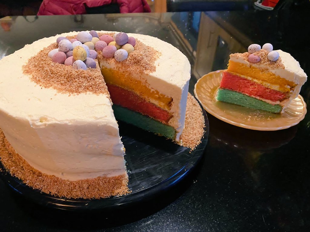 SmiHomeEc's tweet photo. Congratulations to Mai Flavin 1st year, the winner of Easter Baking Competition.  Beautiful creativity and looks delicious well done. @smincw @ATHE_HomeEc https://t.co/yUSCQ5klHz