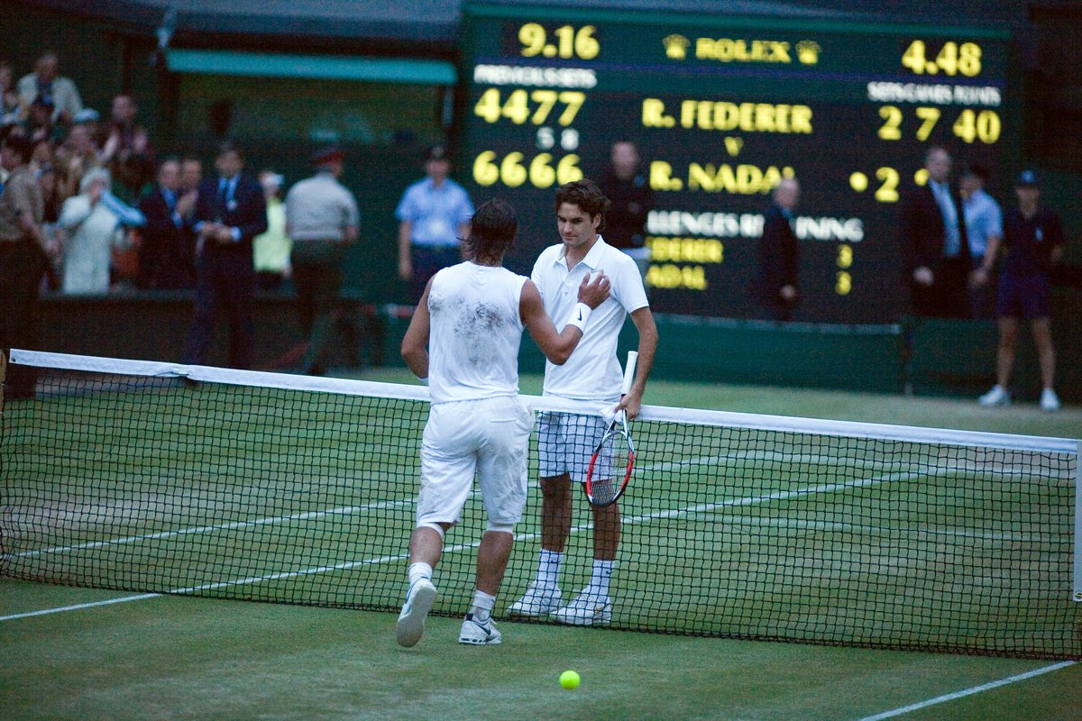Wimbledon's tweet photo. 📅 On this day 17 years ago, @rogerfederer and @RafaelNadal met on court for the first time 

The rest, as they say, is history ✨ https://t.co/pJckIeBhTq