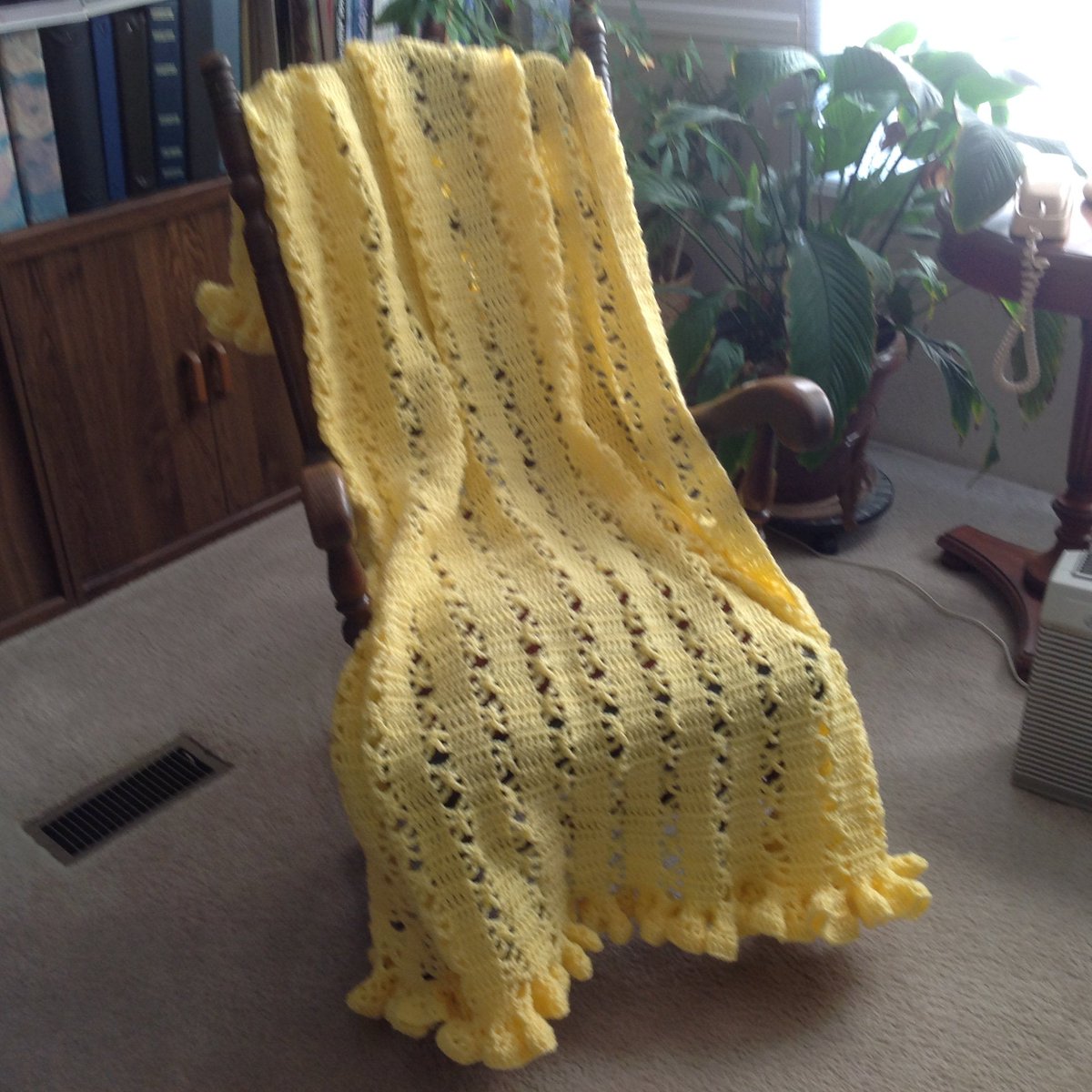sj_greene's tweet photo. Lemon Yellow Bars & Bows Afghan with ruffled ends_Open Weave Hand Crochet_All season Throw_RTS_Machine Care_Free Ship_Photo Prop_Made in USA https://t.co/dojVNtqel1 #YarnQueens #Etsy #AllSeasonUse https://t.co/2OMKTCg1u9