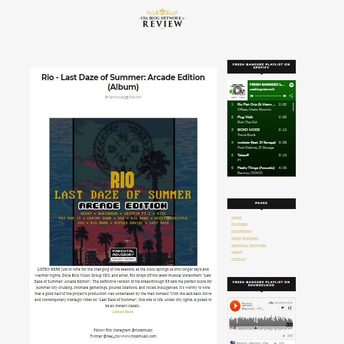 Samhoodydjs's tweet photo. New on #Usablognetwork @real_rio - Last Daze of Summer: Arcade Edition (Album) s.o @schweinbeck
https://t.co/sbadIaoFCP https://t.co/CBerp3Lrf4