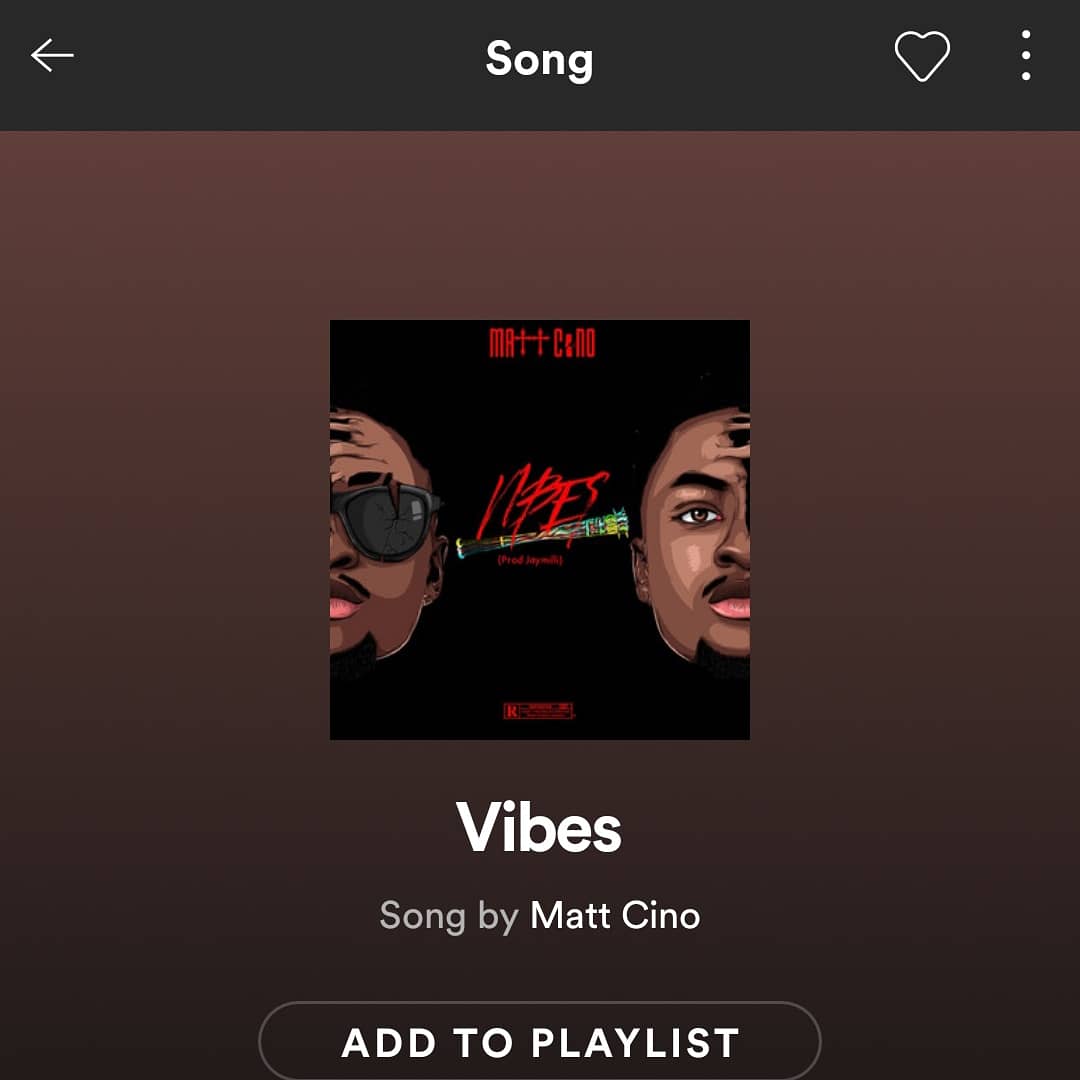 CinoisXyno's tweet photo. 2Seconds everywhere burst !!!!
New song ( VIBES )out the world!!π₯π₯
Artist: @CinoisXyno
Prod: @Its_JayMilli
Art: Inkz & @Matthewshotit
BUY/STREAM: https://t.co/xojZmPmyEc
Kindly retweet & show some love!ππ½
#Vibes #MattCino #2Seconds https://t.co/VeM4xL8SIx